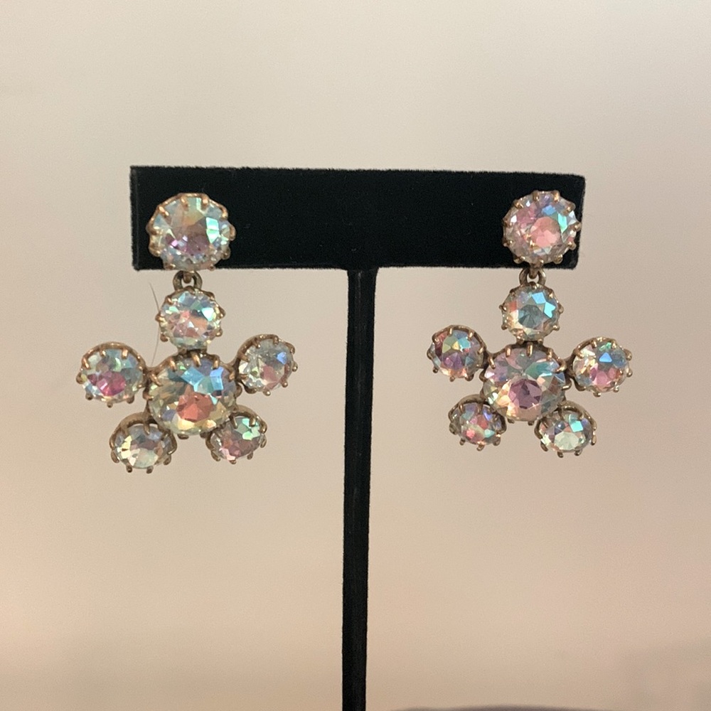 J. Crew Crystal/Rhinestone Drop earrings for pierced ears